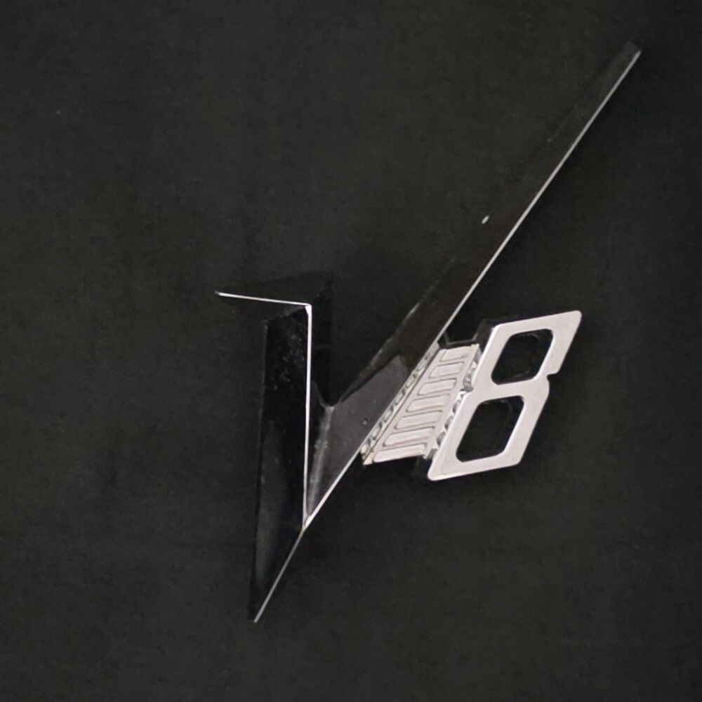 1955 Dodge Royal Lancer Chrome V8 Emblem Badge OEM Mopar #1599091 Side Fender